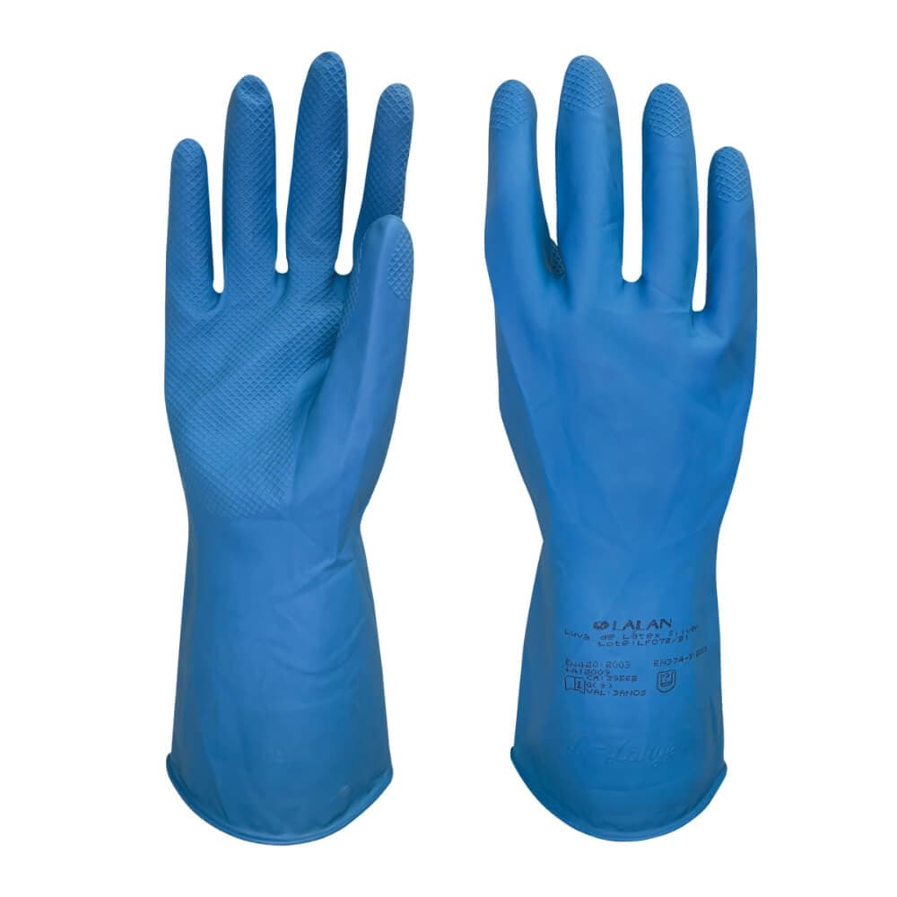 LUVA LATEX SILVER LALAN VÁRIAS CORES
